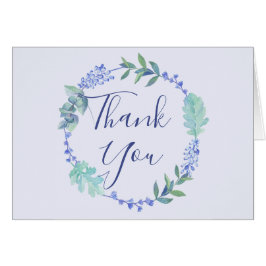 Cartões de agradecimentos Floral de Primavera púrp