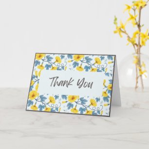 Cartões de agradecimentos Floral Dobrado Standard,