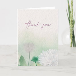 Cartões de agradecimentos Floral Elegante