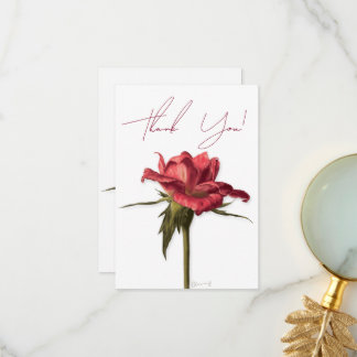 Cartões de agradecimentos Floral Elegante