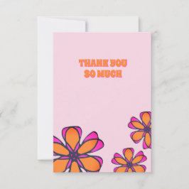 Cartões de agradecimentos Floral Modern Boho