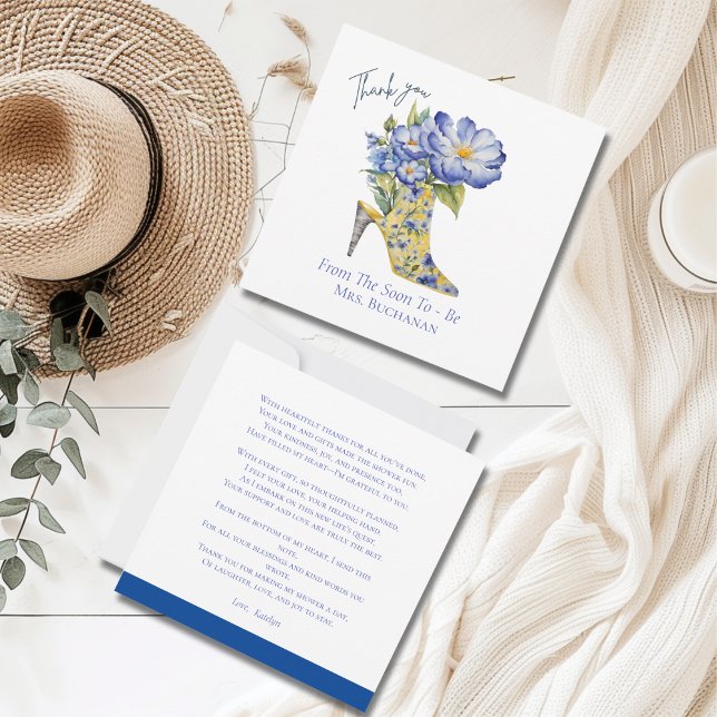 Cartões de agradecimentos Floral Moderno (Criador carregado)