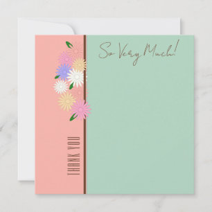 Cartões de agradecimentos Floral Personalizado Mod
