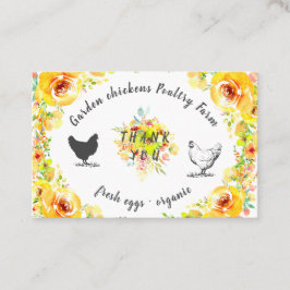 cartões de agradecimentos floral primavera amarelo