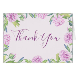 Cartões de agradecimentos Floral Primavera Raleunc