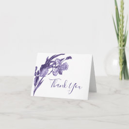 Cartões de agradecimentos Floral Puro Iris