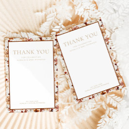 Cartões de agradecimentos Floral Russo Wild Bloom