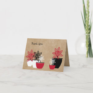 Cartões de agradecimentos Floral Simples