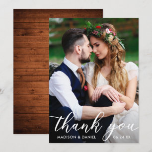 Cartões de agradecimentos Foto de Casamento
