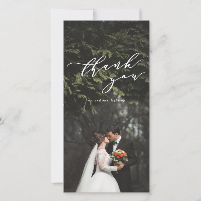 cartões de agradecimentos fotográfico (Frente)