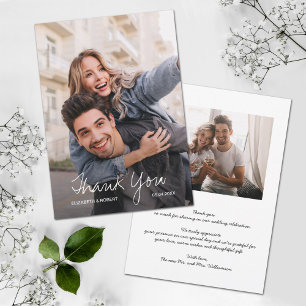 Cartões de agradecimentos Fotográfico de Casamen