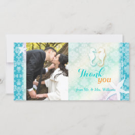 Cartões de agradecimentos Fotográfico de Casamento