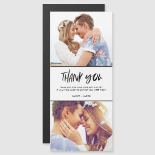 Cartões de agradecimentos Fotográfico de Casamento
