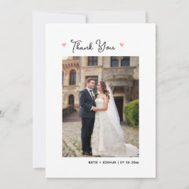 Cartões de agradecimentos Fotográfico de Casamento