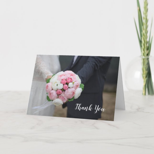 Cartões de agradecimentos Fotográfico de Casamento (Frente)