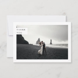 Cartões de agradecimentos Fotográfico de Casamento