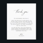 Cartões de agradecimentos Fotográfico de Casamento<br><div class="desc">Este eterno,  romântico,  apresenta um roteiro moderno emparelhado com texto ousado. Por favor,  entre em contato comigo se precisar de ajuda com este design.</div>