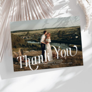Cartões de agradecimentos Fotográfico de Casamento
