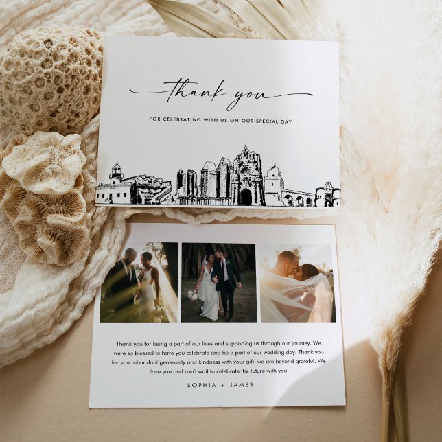Cartões de agradecimentos Fotográfico de Casamento (Criador carregado)