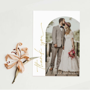 Cartões de agradecimentos Fotográfico de Casamento