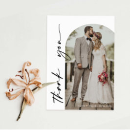 Cartões de agradecimentos Fotográfico de Casamento