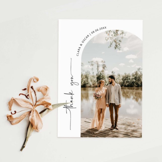 Cartões de agradecimentos Fotográfico de Casamento (Criador carregado)