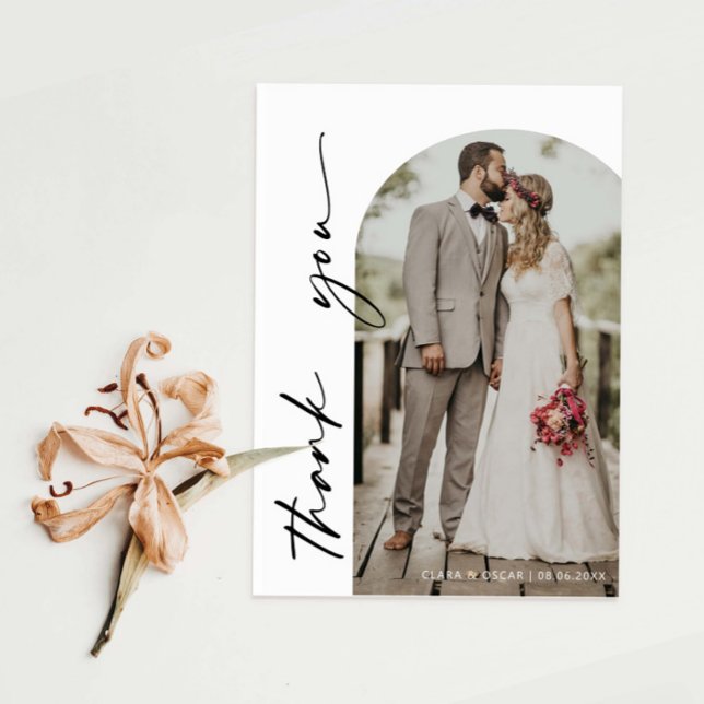 Cartões de agradecimentos Fotográfico de Casamento (Criador carregado)