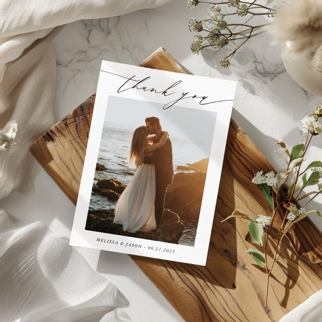 Cartões de agradecimentos Fotográfico de Casamento (Criador carregado)
