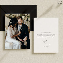 Cartões de agradecimentos Fotográfico de Casamento