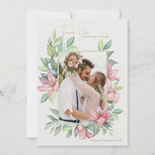 Cartões de agradecimentos Fotográfico de Rubrum Li