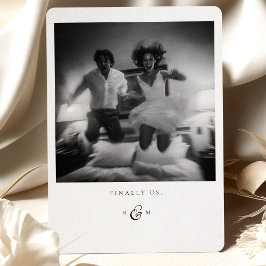 cartões de agradecimentos Fotográfico "Finalmente 