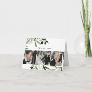 Cartões de agradecimentos Fotográfico Moderno Oliv