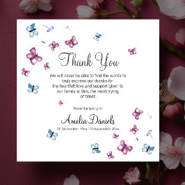 Cartões de agradecimentos Funcional da Borboleta A