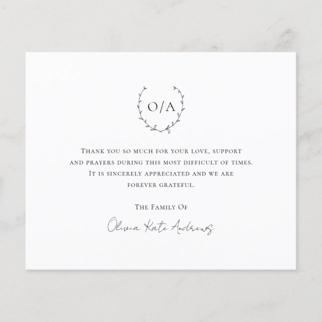 Cartões de agradecimentos Funcional do Orçamento d (Frente)