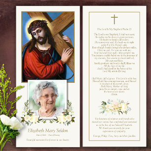 Cartões de agradecimentos Funeral Cruzado de Jesus