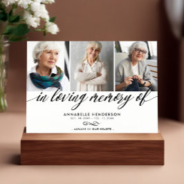 Cartões de agradecimentos Funeral de Colagem de Fo