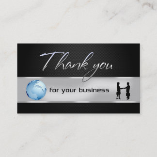 Cartões de agradecimentos global do Office Busines