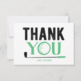 Cartões de agradecimentos Golf Personalizado