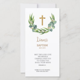 Cartões de agradecimentos Greenery Bookmark, Favor