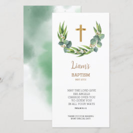 Cartões de agradecimentos Greenery Bookmark, Favor