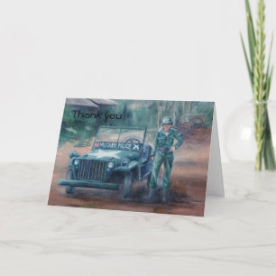 Cartões de agradecimentos Herói da Guerra da Corei