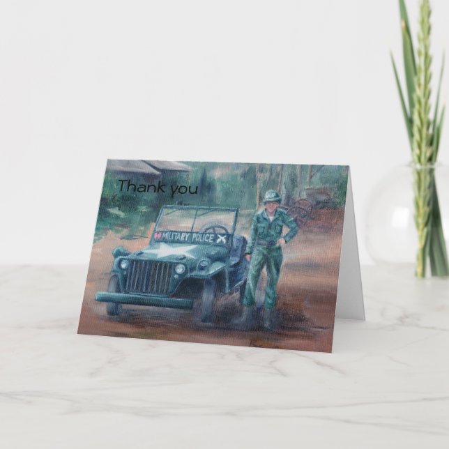 Cartões de agradecimentos Herói da Guerra da Corei (Frente)