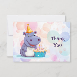 Cartões de agradecimentos Hippo