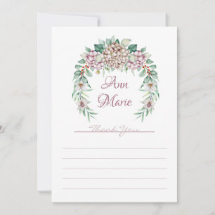 Cartões de agradecimentos Hydrangea