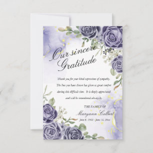 Cartões de agradecimentos Indigo Floral de Simpat