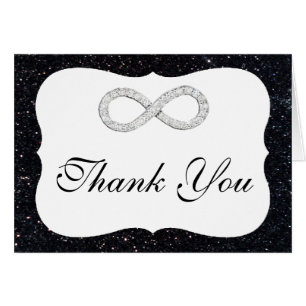 Cartões de agradecimentos Infinito do Diamante Gli