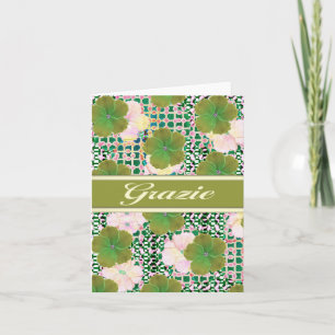 Cartões de agradecimentos italiano Grazie