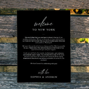 Cartões de agradecimentos Itinerário de Boas-Vinda