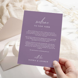 Cartões de agradecimentos Itinerário de Boas-Vinda