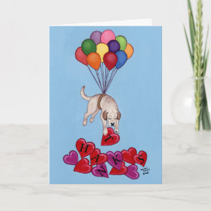 Cartões de agradecimentos Labrador Amarelo